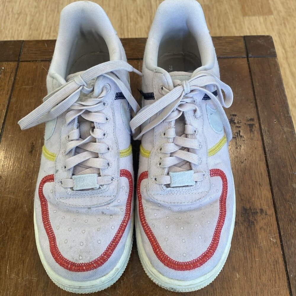 Womens Nike Air Force 1 '07 Low LX 'Stitched Canvas - Siltstone Red' SIZE 7